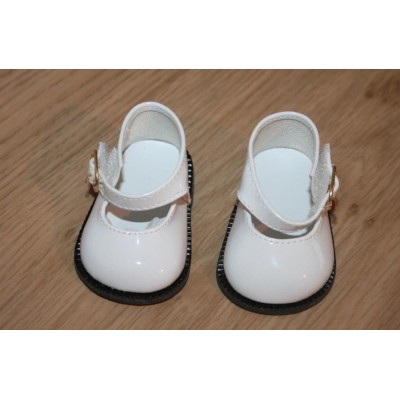 Chaussures Mary Jane blanches vernies