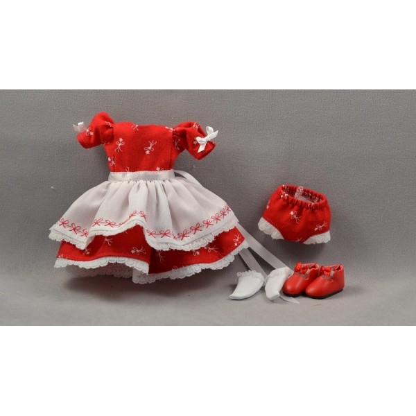 Robe Rouge Christmas Poupée Heartstring