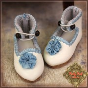 Chaussures blanches à Fleur bleue pour InMotion Girl