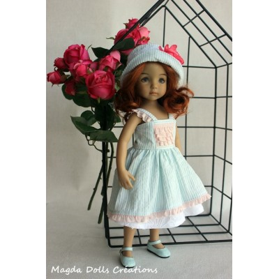 Ensemble Héliconia pour Poupée Little Darling - Magda Dolls Creations