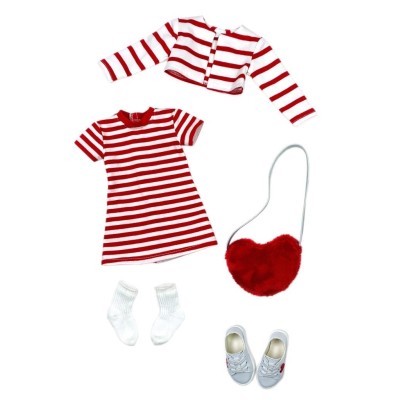 Vêtement Hearts and Stripes Forever Poupée Fashion Friends - Ruby Red