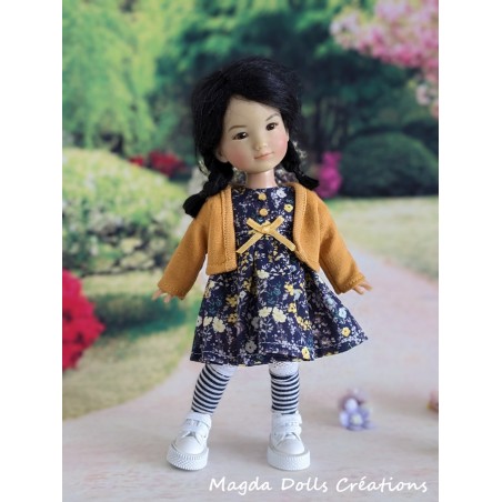 Tenue Miel pour poupée Ten Ping et Mini Sara - Magda Dolls Creations