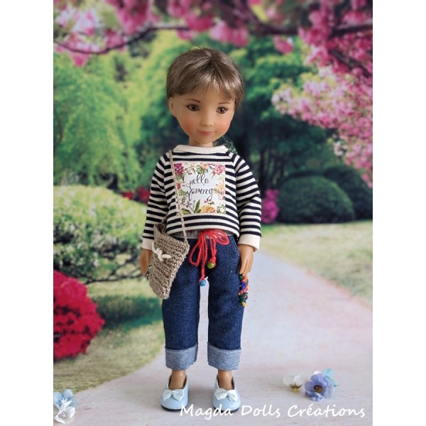 Ocean Blue outfit for Siblies doll