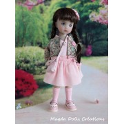 Tenue Rose Aurore pour poupée Li'l Dreamer - Magda Dolls Creations