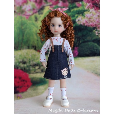 Red Heart outfit for Li'l Dreamer doll