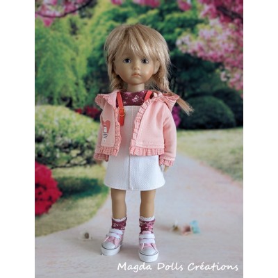 Tenue Or Rose pour poupée Boneka - Magda Dolls Creations