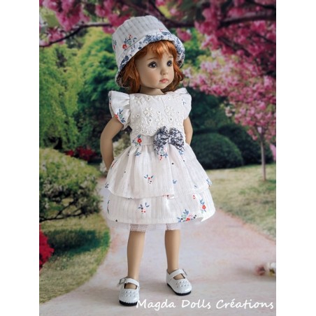Tenue Blanc cassé pour poupée Little Darling - Magda Dolls Creations
