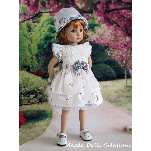 Tenue Blanc cassé pour poupée Little Darling - Magda Dolls Creations