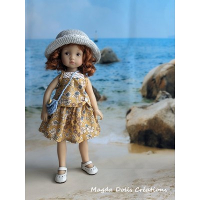 Tenue Cap-Vert pour poupée Boneka - Magda Dolls Creations