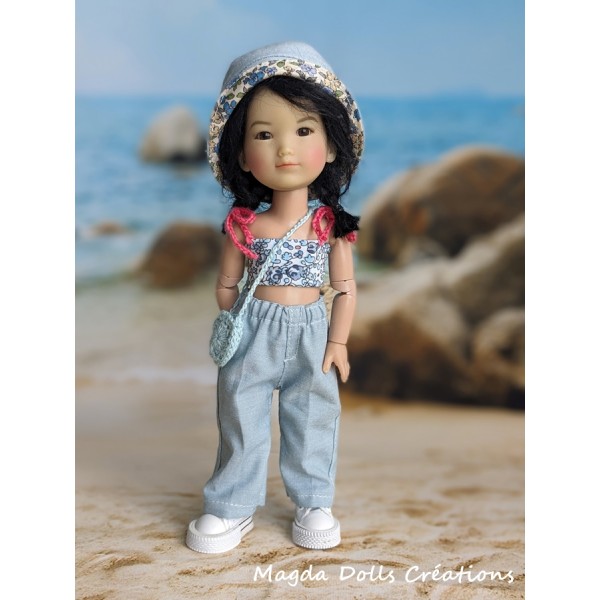 Seychelles outfit for Ten Ping doll