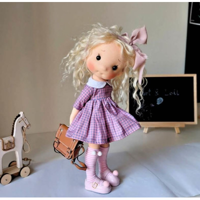 Mia Organic Cotton Articulated Doll - Art 'n Doll