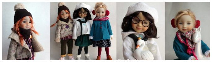Original creations for Fashion Friends Dolls